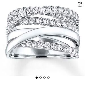 14K White Gold Diamond Ring